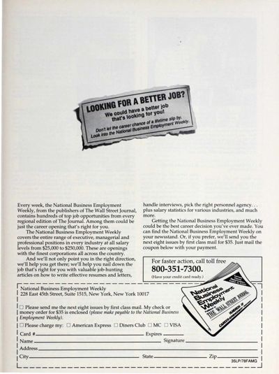 National Business Employment Weekly